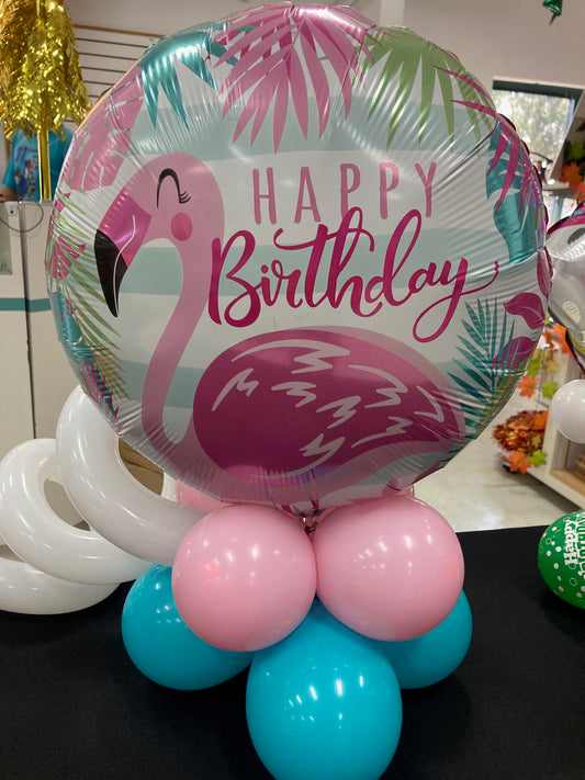 Flamingo Happy Birthday Balloon (Item # CP006)